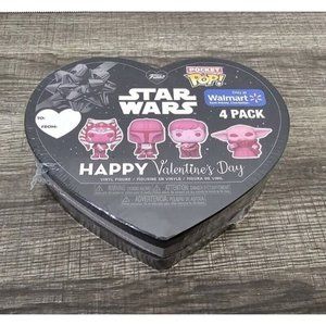 2024 FUNKO Pocket Pop Star Wars Happy Valentines Day 4 Pack Walmart Exclusive